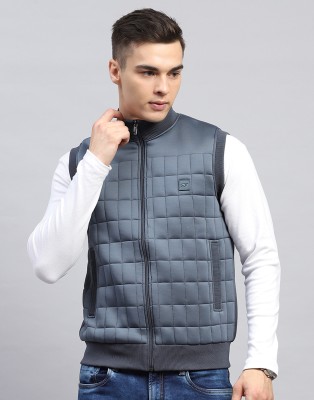 MONTE CARLO Sleeveless Solid Men Jacket