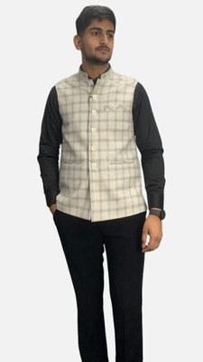gargian master cut Sleeveless Solid Men Jacket