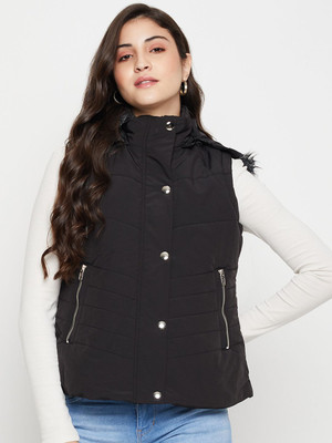 CANTABIL Sleeveless Solid Women Jacket
