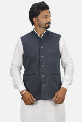 gargian master cut Sleeveless Solid Men Jacket