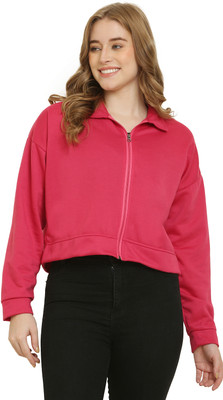 UNIVERSAL ACCESSE Full Sleeve Solid Women Sweatshirt