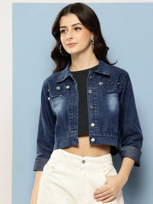 METRONAUT Full Sleeve Solid Women Denim Jacket