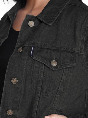 Tripursundari Fashion Full Sleeve Solid Women Denim Jacket