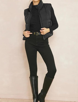 Acoustix Sleeveless Solid Women Jacket