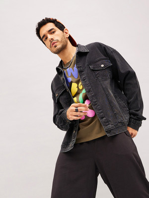 MASCLN SASSAFRAS Full Sleeve Solid Men Denim Jacket