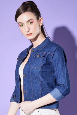 Tripursundari Fashion Full Sleeve Solid Women Denim Jacket