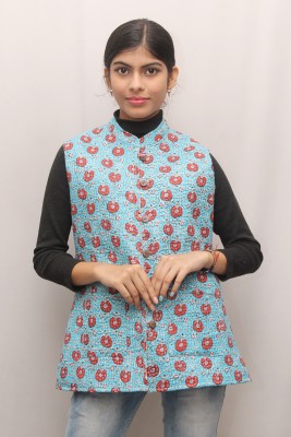 Shubhangi Collections Sleeveless Printed Women Jacket