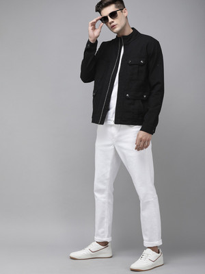 VOXATI Full Sleeve Washed Men Denim Jacket