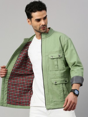 VOXATI Full Sleeve Solid Men Denim Jacket