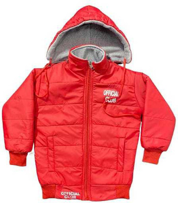 official club Full Sleeve Geometric Print Boys Jacket