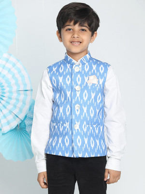 VASTRAMAY Sleeveless Printed Boys Jacket