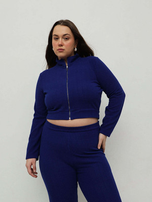 CURVY STREET Full Sleeve Solid Women Jacket