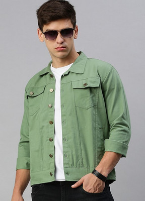 VOGATI 3/4th Sleeve Washed Men Denim Jacket