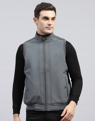 MONTE CARLO Sleeveless Solid Men Jacket