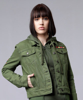 Tokyo Talkies Full Sleeve Solid Women Jacket