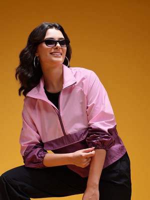 HERE&NOW Full Sleeve Colorblock Women Jacket