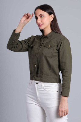 JAFA FEHSION Full Sleeve Colorblock Women Denim Jacket