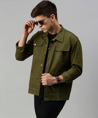 VOXATI Full Sleeve Solid Men Denim Jacket