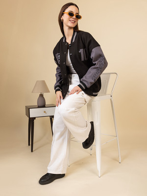 Mast & Harbour Full Sleeve Printed, Colorblock Women Jacket