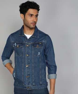 DUCATI Full Sleeve Washed Men Denim Jacket