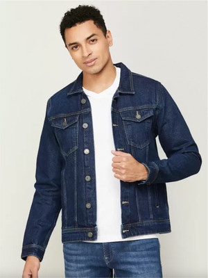 Masterly Weft Full Sleeve Solid Men Denim Jacket