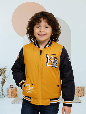 LURE JUNIOR Full Sleeve Printed, Colorblock Boys Jacket