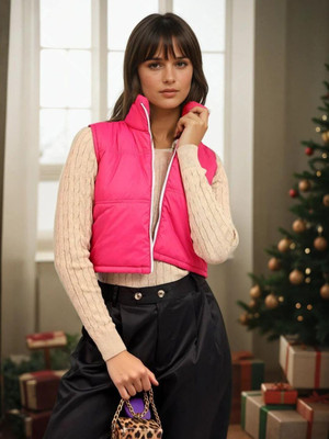 KOTTY Sleeveless Solid Women Jacket