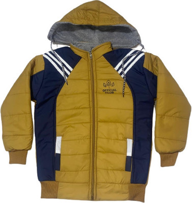 official club Full Sleeve Geometric Print Boys Jacket