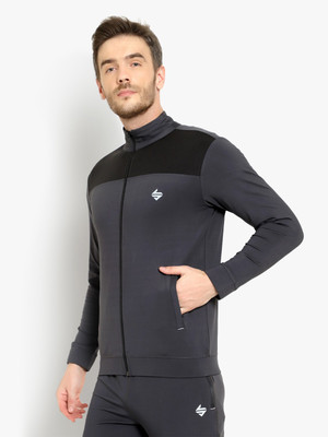 John Ally Full Sleeve Colorblock Men Jacket