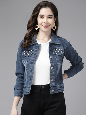 Aarika Full Sleeve Solid Women Denim Jacket