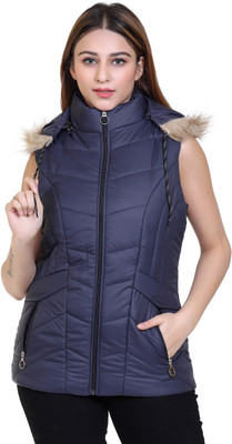 BRAZO Sleeveless Solid Women Jacket