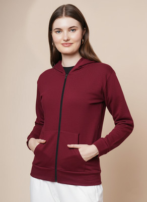 Ddaspration Full Sleeve Solid Women Jacket
