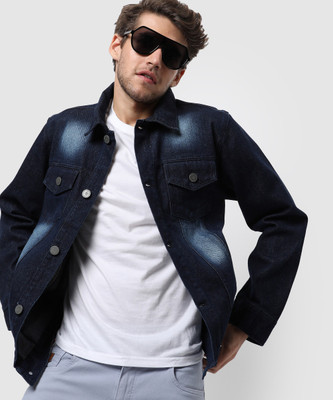 CAMPUS SUTRA Full Sleeve Washed Men Denim Jacket