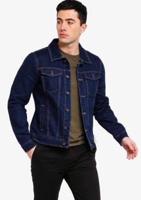 Sahiba Full Sleeve Solid Men Denim Jacket