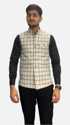 gargian master cut Sleeveless Solid Men Jacket