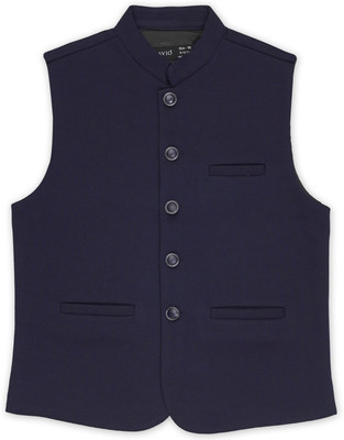 CAVIO Sleeveless Solid Boys Jacket