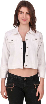 CLUBBORN 3/4th Sleeve Solid Women Denim Jacket