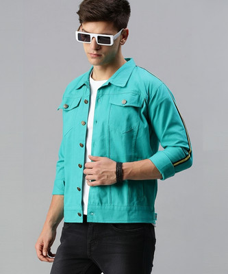 VOXATI Full Sleeve Solid Men Denim Jacket