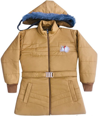 DDiscount Full Sleeve Solid Baby Girls Jacket