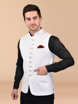 Divastri Sleeveless Solid Men Jacket