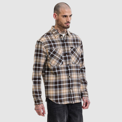 Snitch Full Sleeve Checkered Men Jacket