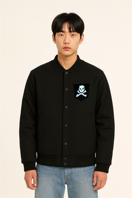 Damler Trennding Full Sleeve Solid, Applique Men Jacket