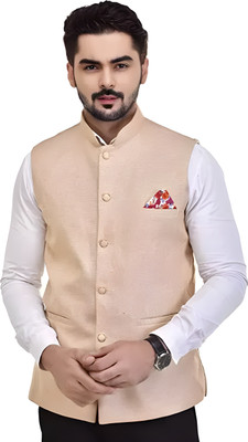 HouseOfCommon Sleeveless Solid Men Jacket