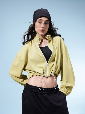 Glitchez Full Sleeve Solid Women Jacket