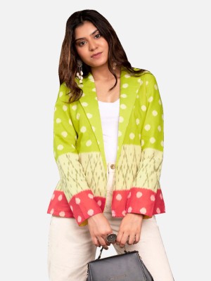 Fabcurate Full Sleeve Polka Print Women Jacket