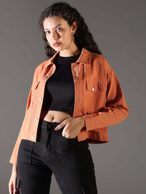 SHOWOFFFF Full Sleeve Solid Women Denim Jacket