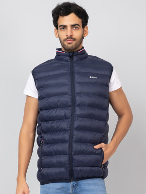 Xohy Sleeveless Solid Men Jacket