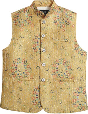 CAVIO Sleeveless Embroidered Boys Jacket