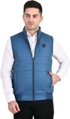 saqlaini traders Half Sleeve Solid Men Jacket