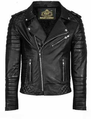 KGF RETAIL LEATHER Full Sleeve Solid Men Jacket